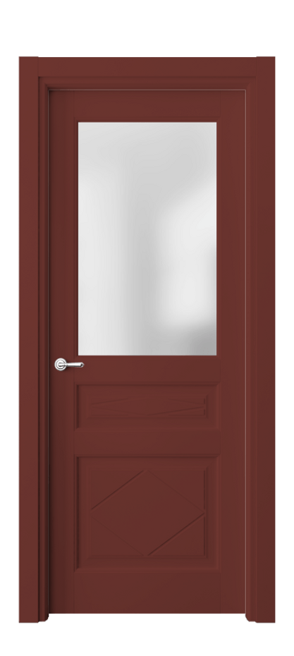 Межкомнатная дверь Toscana Rombo 6344 Бук белоснежный Сатинированное стекло Цена 99279 ₽ | Volhovec