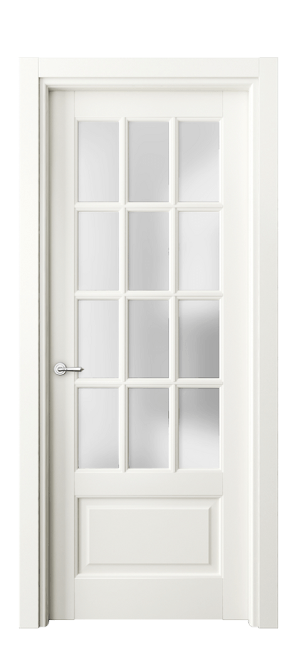 Межкомнатная дверь Toscana Grigliato 6313 Бук жемчуг Сатинированное стекло Цена 114199 ₽ | Volhovec