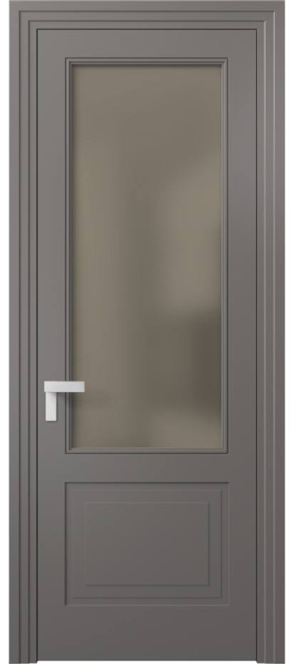 Дверь межкомнатная Rocca 8352 Матовый классический серый Сатинированное бронзовое стекло, триплекс, 8 мм Каскадный компланарный наличник МКЛС Цена 62319 ₽ Наличники уже входят в базовый комплект. Фабрика дверей Волховец 8 (800) 551 43 19 Межкомнатная дверь Rocca 8352 Матовый классический серый Сатинированное бронзовое стекло, триплекс, 8 мм Цена 62319 ₽ | Volhovec
