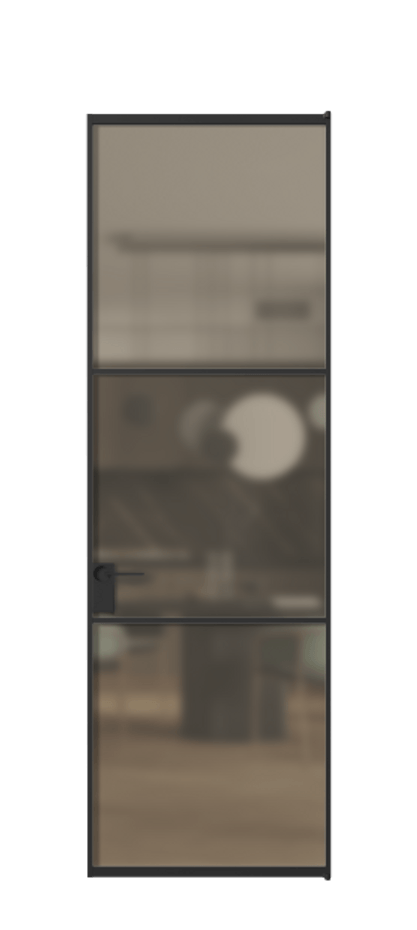 Алюминиевая дверь АЛПЛ040.03 Алюминий Черный Сатинированное бронзовое стекло, триплекс. Без короба чер Цена 115420 Стоимость комплекта двери включает: 1. Полотно (600/650/700/750/800/850/900/950*2000-2400 мм).
2. Короб
3. Комплект фурнитуры (2 торцевые петли и магнитный замок с ответной планкой). Фабрика дверей Волховец 8 (800) 551 43 19 Алюминиевая дверь АЛПЛ040.03 Алюминий Черный Сатинированное бронзовое стекло, триплекс Цена 115420 | Volhovec