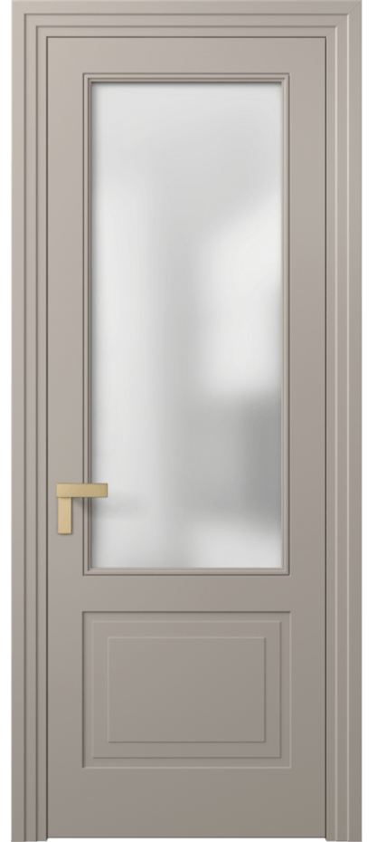 Межкомнатная дверь Rocca 8352 Матовый бисквитный Сатинированное стекло Цена 62319 ₽ | Volhovec