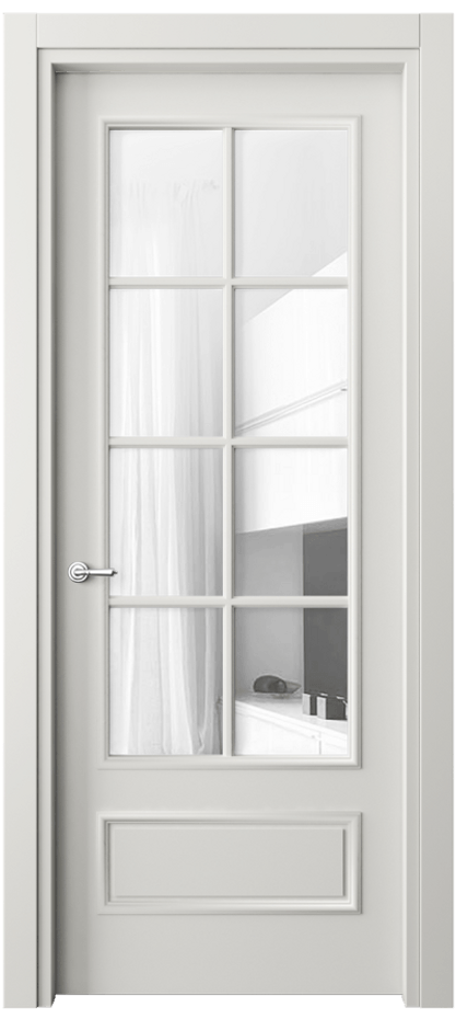 Дверь межкомнатная Paris 8112 Матовый серый Прозрачное стекло, 4 мм Гладкий наличник МСР Цена 57919 ₽ Наличники уже входят в базовый комплект. Фабрика дверей Волховец 8 (800) 551 43 19 Межкомнатная дверь Paris 8112 Матовый серый Прозрачное стекло, 4 мм Цена 57919 ₽| Volhovec