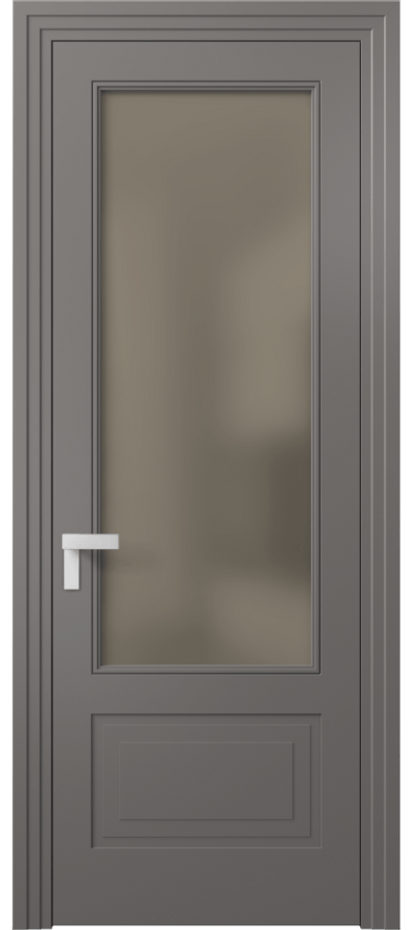 Дверь межкомнатная Rocca 8342 Матовый классический серый Сатинированное бронзовое стекло, триплекс, 8 мм Каскадный компланарный наличник МКЛС Цена 62319 ₽ Наличники уже входят в базовый комплект. Фабрика дверей Волховец 8 (800) 551 43 19 Межкомнатная дверь Rocca 8342 Матовый классический серый Сатинированное бронзовое стекло, триплекс, 8 мм Цена 62319 ₽ | Volhovec