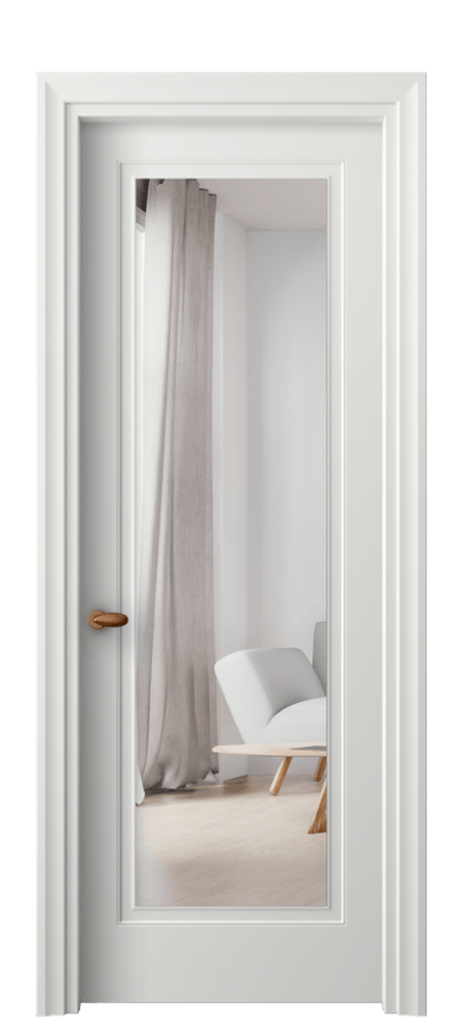 Межкомнатная дверь Esse 8503 Матовый светло-серый Двустороннее зеркало, триплекс Цена 54139 ₽ | Volhovec