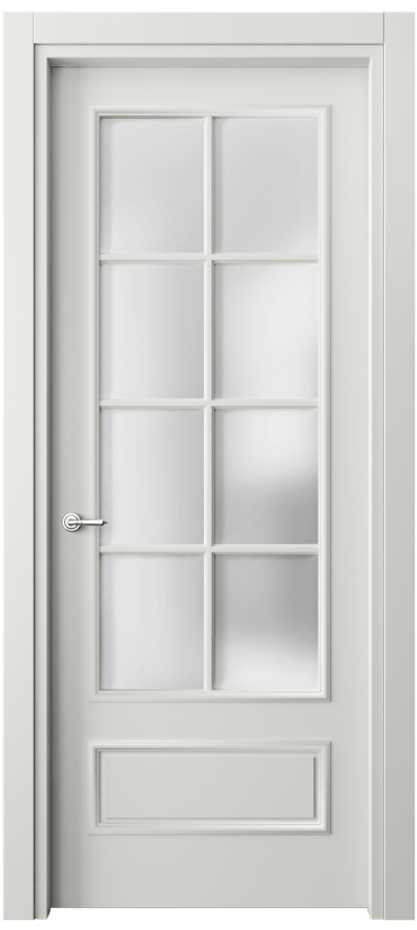 Дверь межкомнатная Paris 8112 Матовый серый Сатинированное стекло Гладкий наличник МСР Цена 57919 ₽ Наличники уже входят в базовый комплект. Фабрика дверей Волховец 8 (800) 551 43 19 Межкомнатная дверь Paris 8112 Матовый серый Сатинированное стекло Цена 57919 ₽| Volhovec