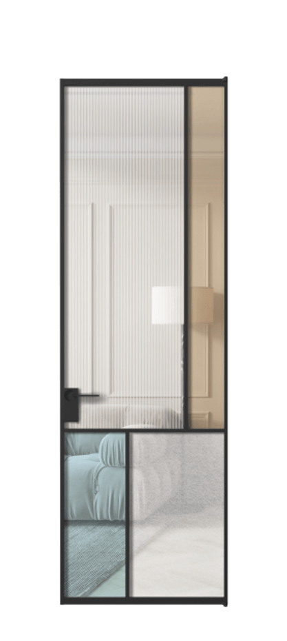 Дверь межкомнатная Mosaic АЛПЛ041.21 Алюминий Черный Комбинация стекол Группы 1 и Группы 3 Без короба чер Цена 150790 Стоимость комплекта двери включает:
1. Полотно (600/650/700/750/800/850/900/950*2000-2400 мм).
2. Короб
3. Комплект фурнитуры (2 торцевые петли и магнитный замок с ответной планкой). Фабрика дверей Волховец 8 (800) 551 43 19 Межкомнатная дверь Mosaic АЛПЛ041.21 Алюминий Черный Комбинация стекол Группы 1 и Группы 3 Цена 150790 ₽ | Volhovec