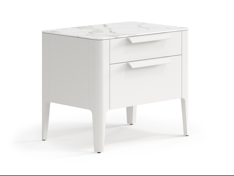 Мебель Тумба прикроватная Piega 2 ящика. Цвет Матовый тёплый серый. Материал Гладкая эмаль. Коллекция Тумба прикроватная Piega 2 ящика. Фото. Мебель Тумба прикроватная Piega 2 ящика. Цвет Матовый тёплый серый. Материал Гладкая эмаль. Коллекция Тумба прикроватная Piega 2 ящика. Картинка.