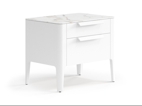 Мебель Тумба прикроватная Piega 2 ящика. Цвет Матовый светло-серый. Материал Гладкая эмаль. Коллекция Тумба прикроватная Piega 2 ящика. Фото. Мебель Тумба прикроватная Piega 2 ящика. Цвет Матовый светло-серый. Материал Гладкая эмаль. Коллекция Тумба прикроватная Piega 2 ящика. Картинка.