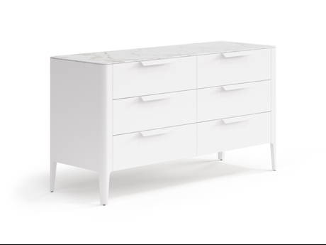 Мебель Комод Piega 6 ящиков. Цвет Матовый пудровый белый. Материал Гладкая эмаль. Коллекция Комод Piega 6 ящиков. Фото. Мебель Комод Piega 6 ящиков. Цвет Матовый пудровый белый. Материал Гладкая эмаль. Коллекция Комод Piega 6 ящиков. Картинка.