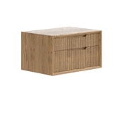 Тумба подвесная прикроватная Velvet 2 ящика дуб мускатный матовый