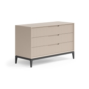 Комод Velvet 3 ящика Матовый бисквитный