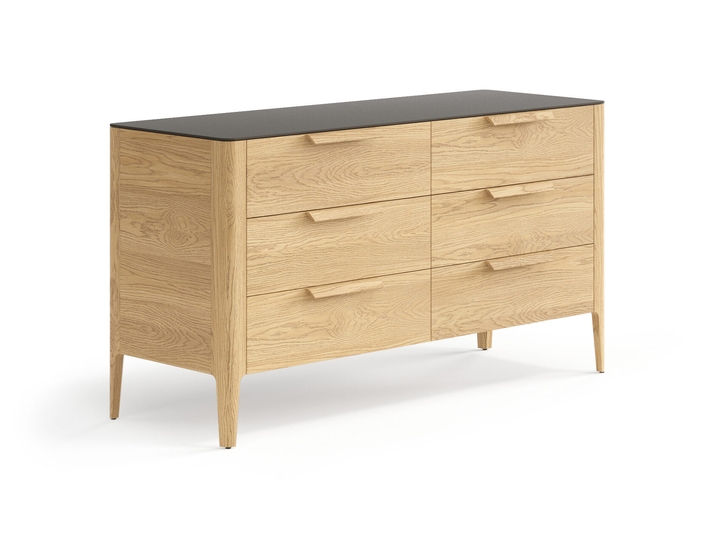 Мебель Комод Piega 6 ящиков. Цвет Дуб соломенный матовый. Материал Массив дуба матовый. Коллекция Комод Piega 6 ящиков. Картинка.
