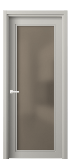 Дверь межкомнатная 8000 МТСР БР САТ. Цвет Матовый тёплый серый. Материал Гладкая эмаль. Коллекция Neo Classic. Картинка.