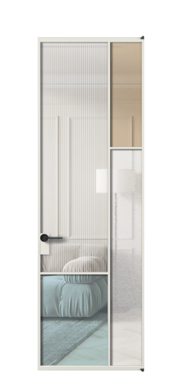 Межкомнатная дверь АЛПЛ041.12 АСР 4 стекла. Цвет Алюминий серый. Материал Алюминий в эмали. Коллекция Mosaic. Фото. Дверь межкомнатная АЛПЛ041.12 АСР 4 стекла. Цвет Алюминий серый. Материал Алюминий в эмали. Коллекция Mosaic. Картинка.