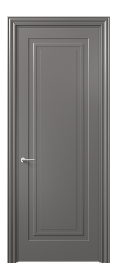 Дверь межкомнатная 8401 МКЛС. Цвет Матовый классический серый. Материал Гладкая эмаль. Коллекция Mascot. Картинка.