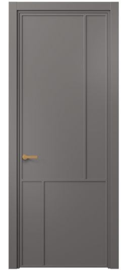 Дверь межкомнатная 8606 МКЛС . Цвет Матовый классический серый. Материал Гладкая эмаль. Коллекция Frame. Картинка.