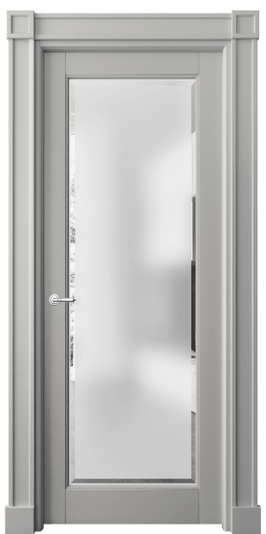 Дверь межкомнатная 6300 МНСР САТ-Ф. Цвет Матовый нейтральный серый. Материал Гладкая эмаль. Коллекция Тоскана Плано. Картинка.