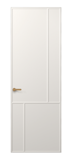 Дверь межкомнатная АКП 8606 МПБЛ. Цвет Матовый пудровый белый. Материал Гладкая эмаль. Коллекция Frame. Картинка.