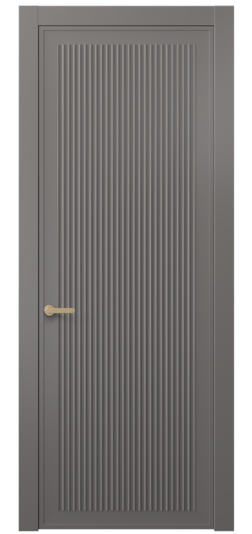 Дверь межкомнатная АКП 8642 МКЛС. Цвет Матовый классический серый. Материал Гладкая эмаль. Коллекция Альба. Картинка.