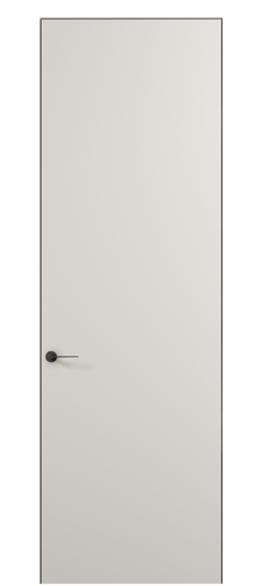 Дверь межкомнатная 0010 МПБЛ. Цвет Матовый пудровый белый. Материал Гладкая эмаль. Коллекция Planum Pro. Картинка.