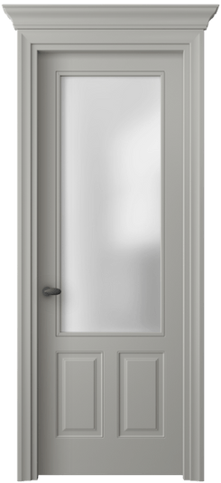 Дверь межкомнатная 8522 МНСР САТ. Цвет Матовый нейтральный серый. Материал Гладкая эмаль. Коллекция Esse. Картинка.