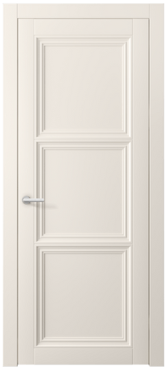 Дверь межкомнатная 2503 ПЭКБ. Цвет ПЭТ кремово-белый. Материал ПЭТ. Коллекция Centro. Картинка.