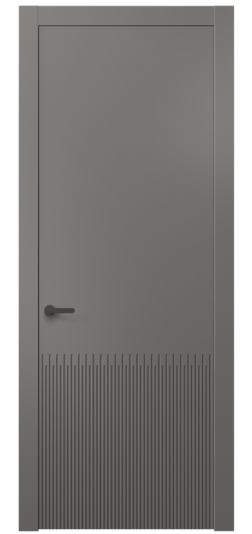 Дверь межкомнатная 8626 МКЛС . Цвет Матовый классический серый. Материал Гладкая эмаль. Коллекция Dune. Картинка.