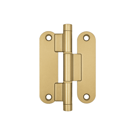 Фурнитура для дверей Карточная петля модерн. Цвет Матовое золото. Коллекция Карточная петля модерн. Картинка.
