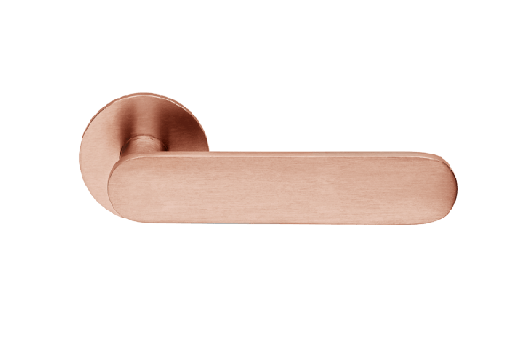 Ручки для дверей Ручка дверная Шорт. Цвет Матовая медь PVD. Коллекция Шорт. Картинка.