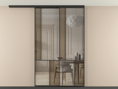 Перегородка Mosaic вдоль стены на потолок телескопик синхро 2