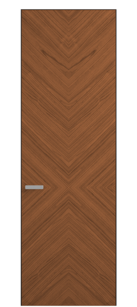 Дверь межкомнатная 0205 ОМДМР Орех медный матовый. Цвет Орех медный матовый рифт. Материал Радиальный шпон Naturwood. Коллекция Rift. Картинка.