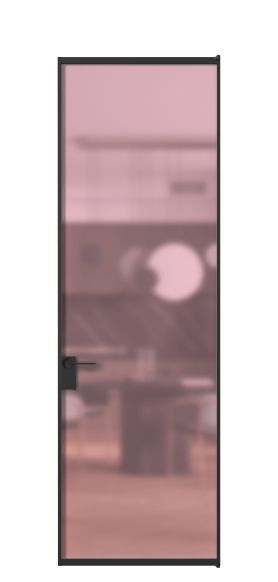 Дверь межкомнатная АЛПЛ040.01 САТ РОЗ ЧЕР. Цвет Алюминий Черный. Материал Алюминий. Коллекция Formato. Картинка.