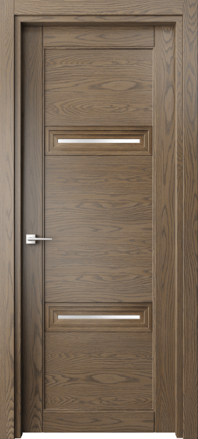 Дверь межкомнатная 6113 ДММ САТ. Цвет Дуб мраморный. Материал Массив дуба. Коллекция Ego. Картинка.